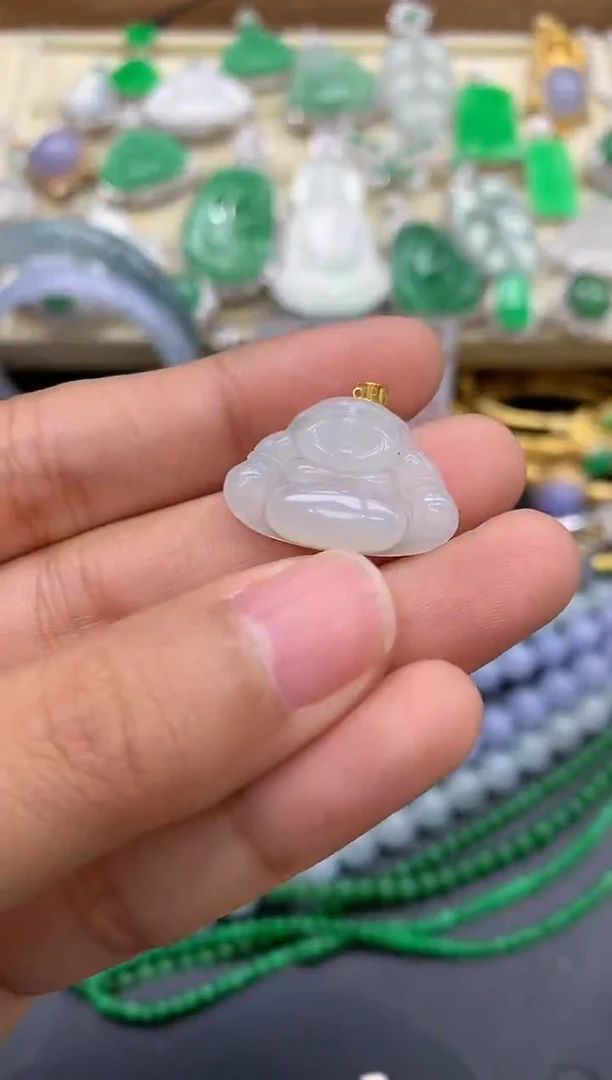 【闪购商品】翡翠颈饰18K金镶嵌56-中国好珍宝