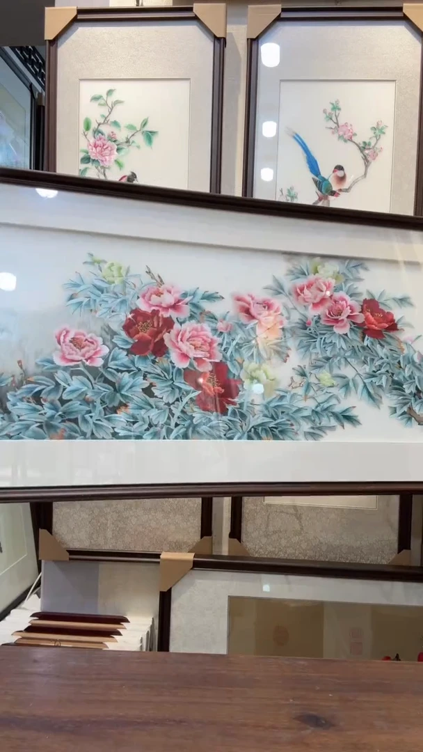 横款非遗苏绣手工刺绣挂画