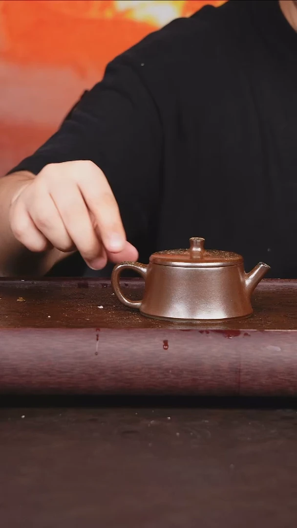 茶壶紫砂柴烧 微瑕壶