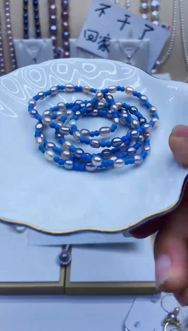 未镶嵌手链淡水珍珠手链多样性发其一