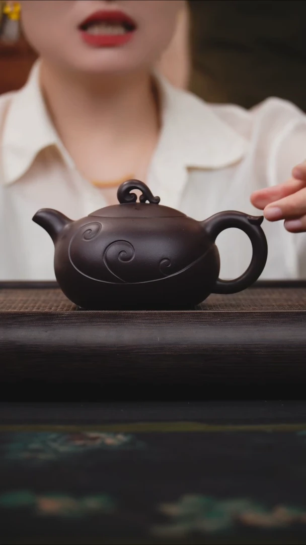 茶壶紫砂老紫泥乘风破浪