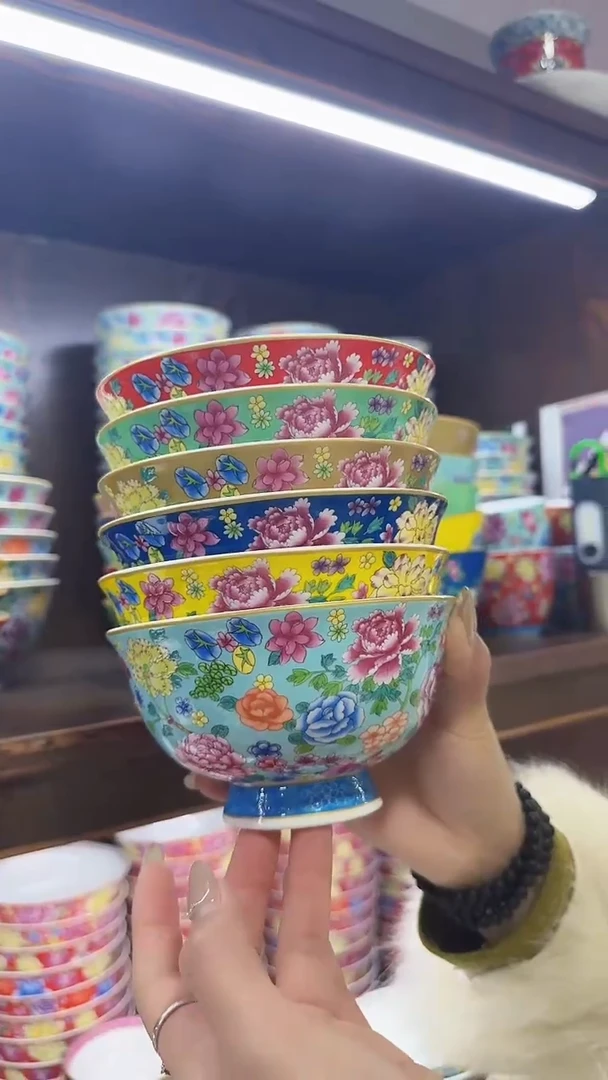 【闪购商品】瓷片  5英寸饭碗6个景德镇陶瓷【秦坊】