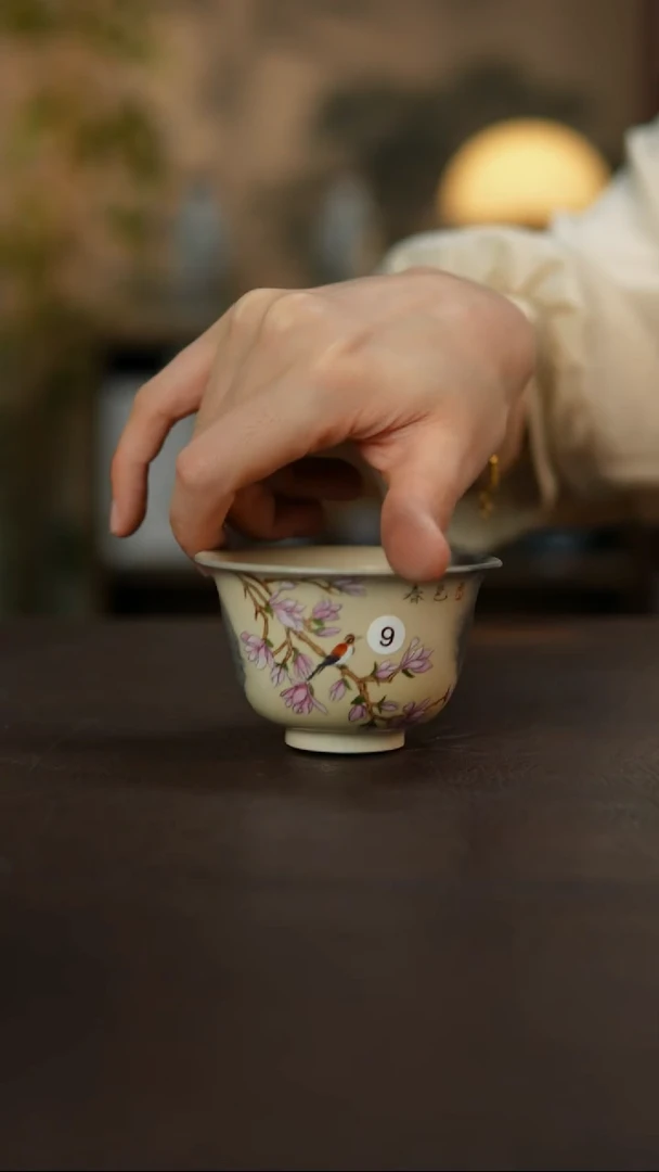 杯景德镇陶瓷杯碗柴烧多人