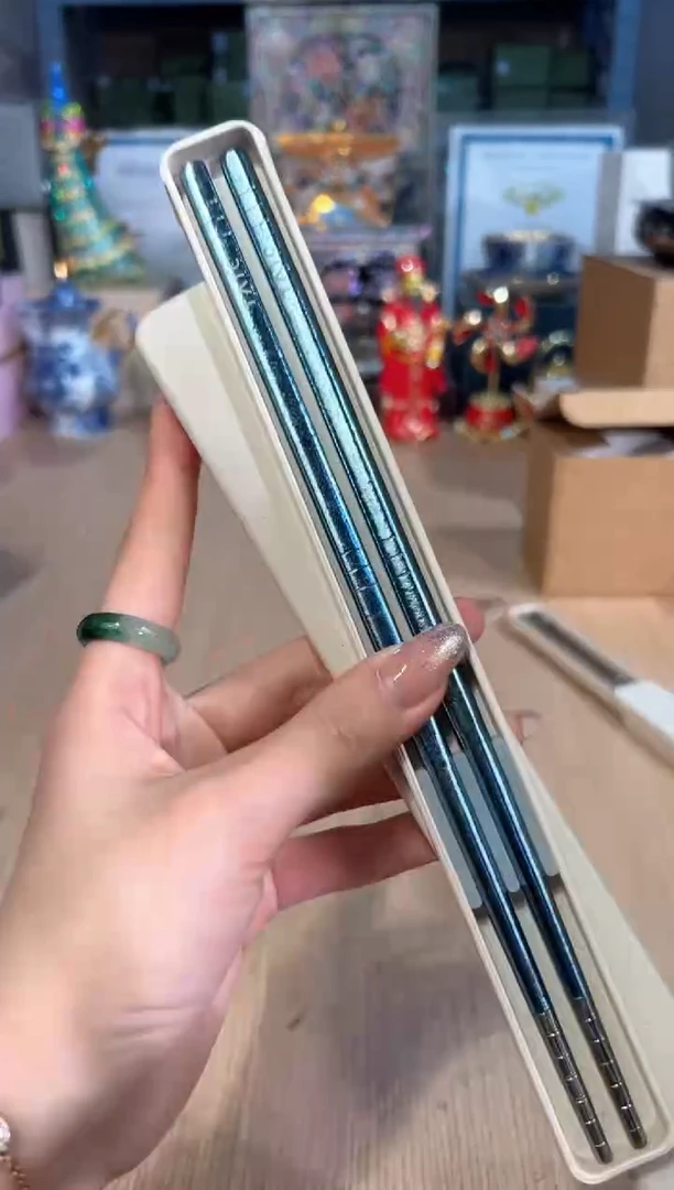 【闪购商品】杯135 钛筷子（蓝）