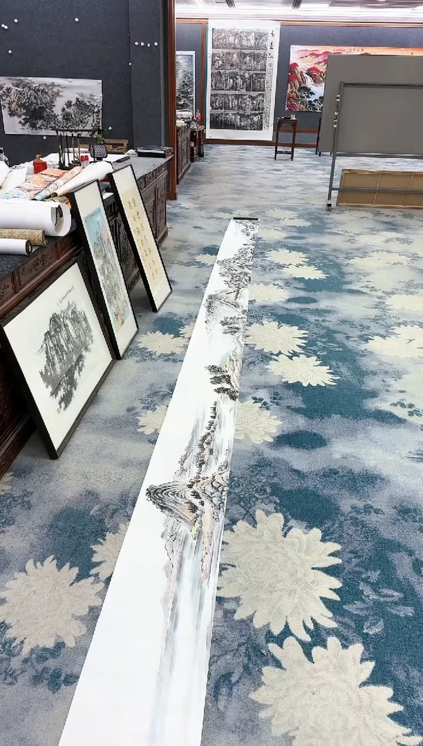 【闪购商品】绘画 绘画Y-张伦玉-7米长卷-山水画