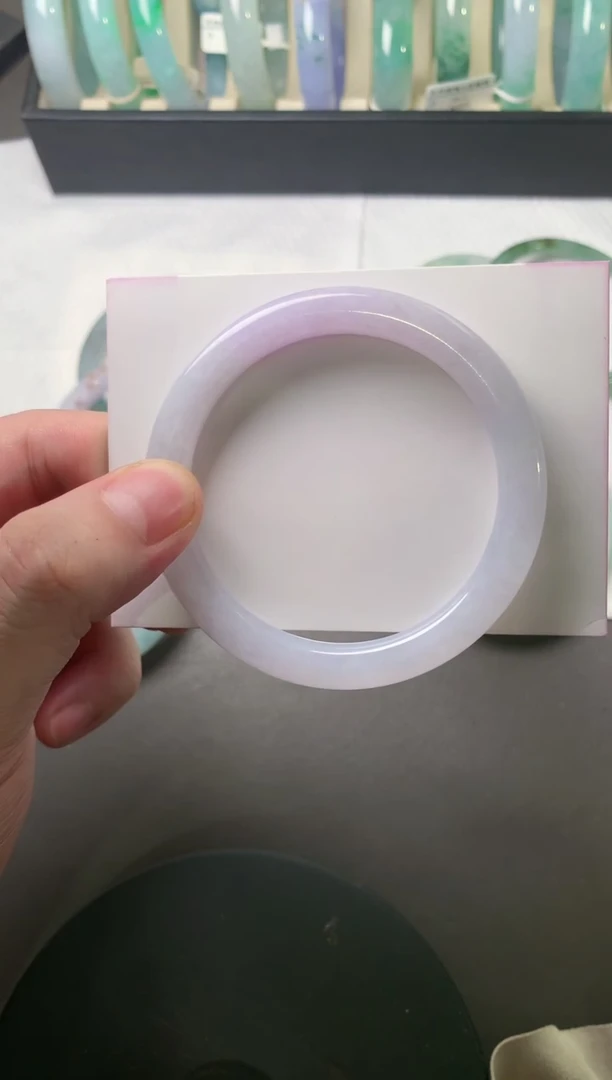 未镶嵌手镯（圆镯）翡翠54.6*8.0*8.1