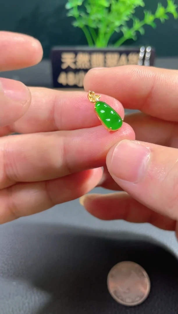 【闪购商品】翡翠颈饰18K金镶嵌翡翠