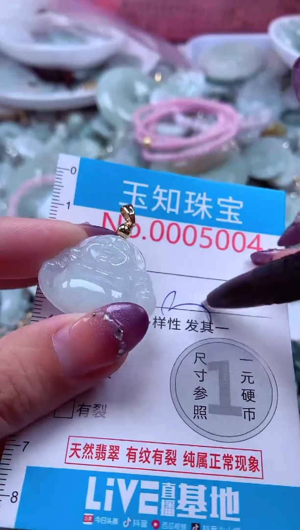 翡翠未镶嵌吊坠(不含链)5004