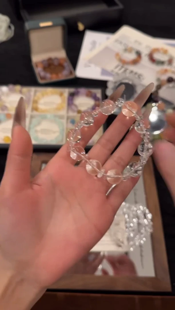 未镶嵌手链水晶白水晶x3294