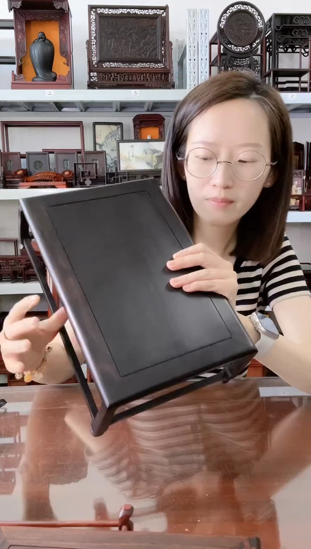 东非黑黄檀（紫光檀）长方底座30*20   130