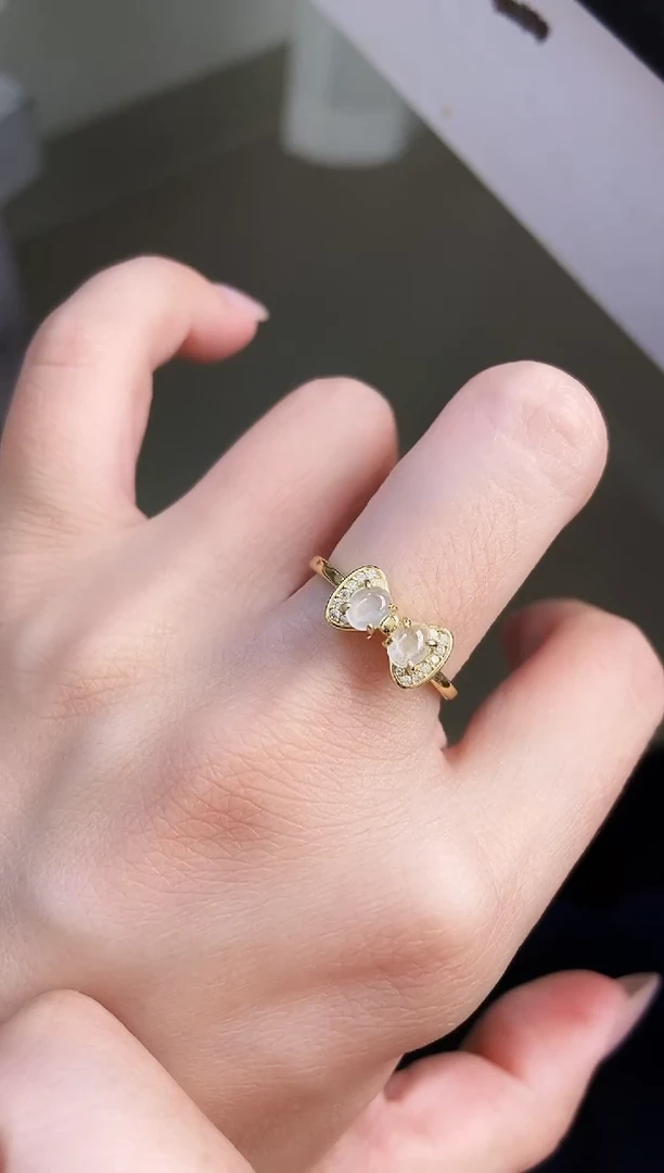 银S925镶嵌戒指翡翠2