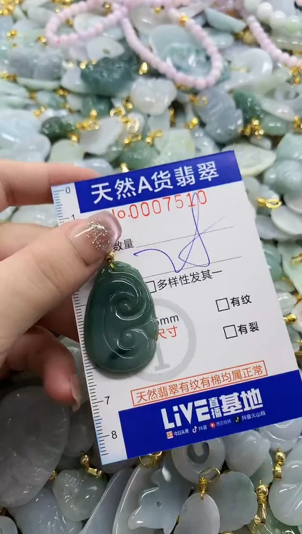 颈饰未镶嵌翡翠天然A货翡翠