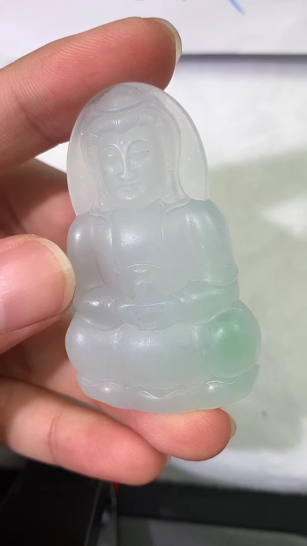 未镶嵌定制翡翠雨**情观音
