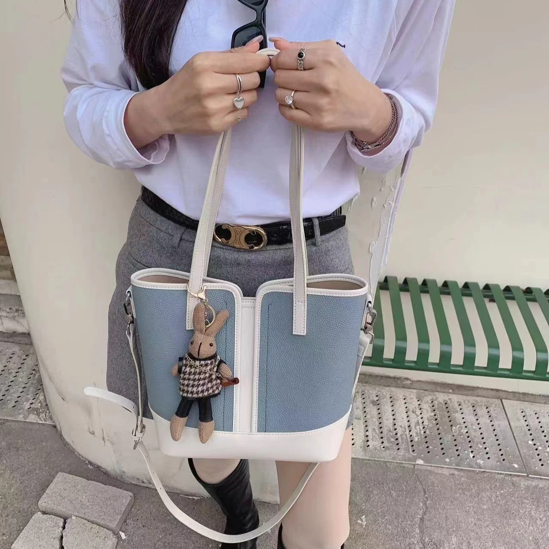 佑一【RAIN.CUN】SLBL-2028-蓝色轻奢时尚百搭气质女包