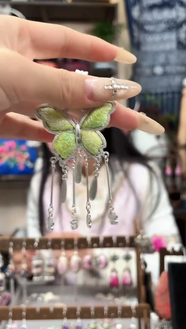 织绣民族风非遗老绣苗银饰品206