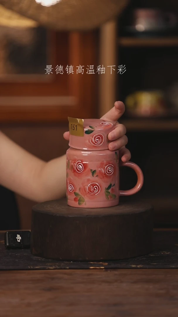 陶瓷景德镇高温釉下手绘陶瓷151