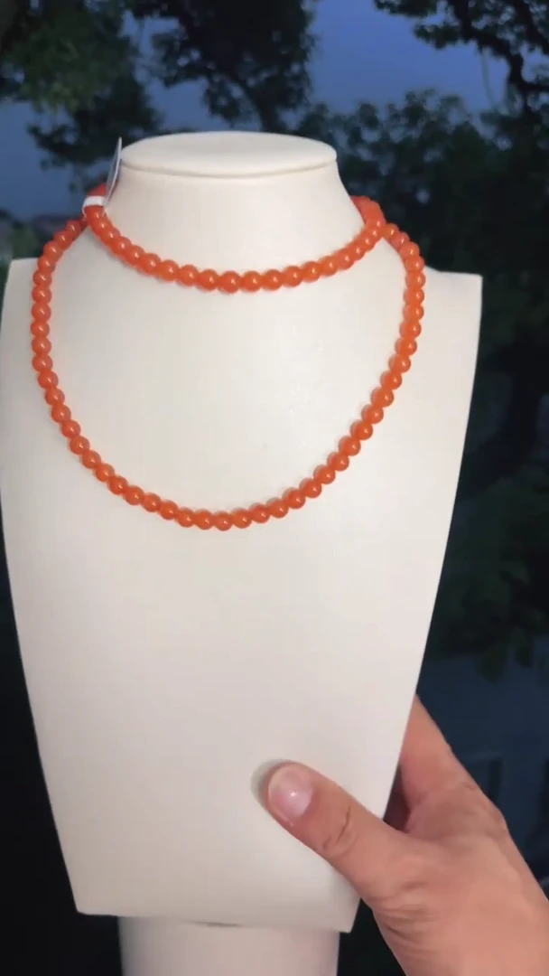 未镶嵌多样性发一件南红玛瑙6mm保山冰橙圆珠多圈