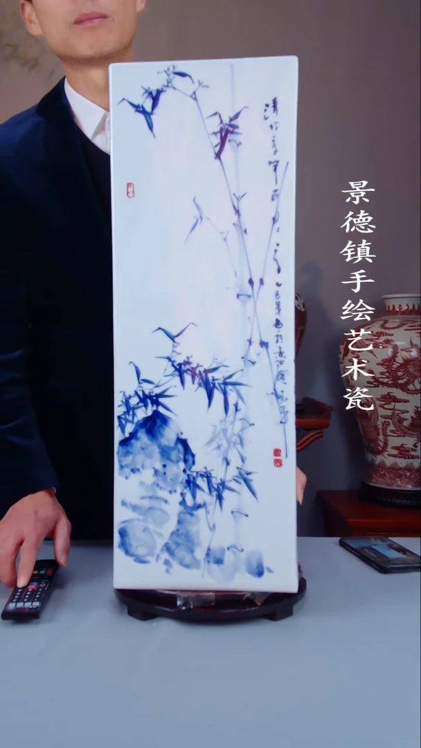 摆件陶景德镇手工手绘陶瓷摆件50