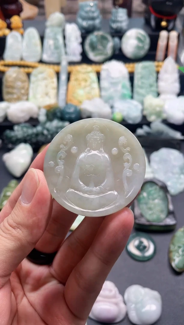 颈饰未镶嵌翡翠天然翡翠a货