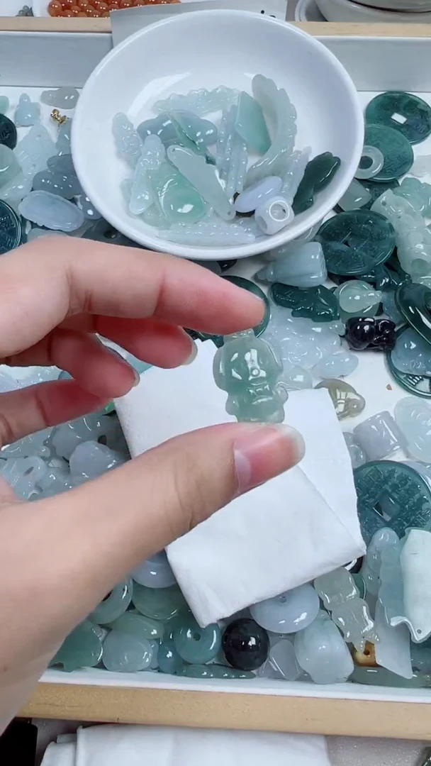 散珠翡翠382号链接，A货翡翠