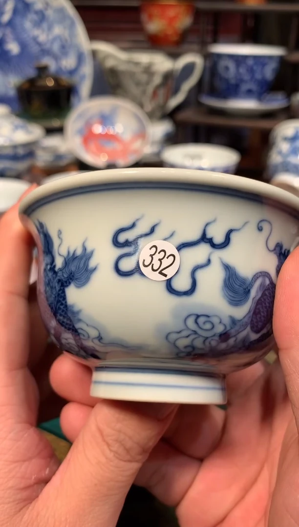 小*332青花杯子0