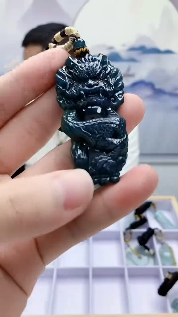 未镶嵌定制翡翠4898bb-毛货挂件81