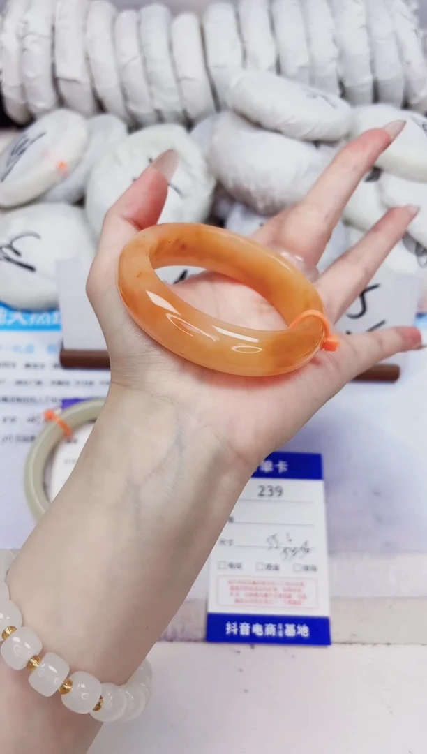 石英质玉手镯未镶嵌239-财气镯-圈口55