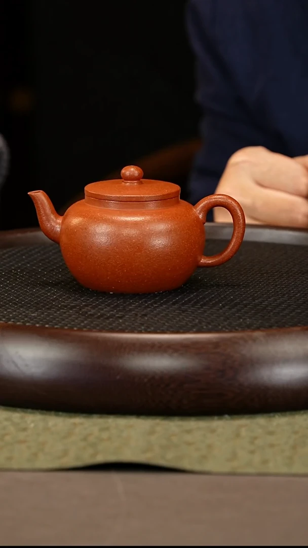 茶壶紫砂32 蒋敏杰 桃花泥 平盖莲子230cc