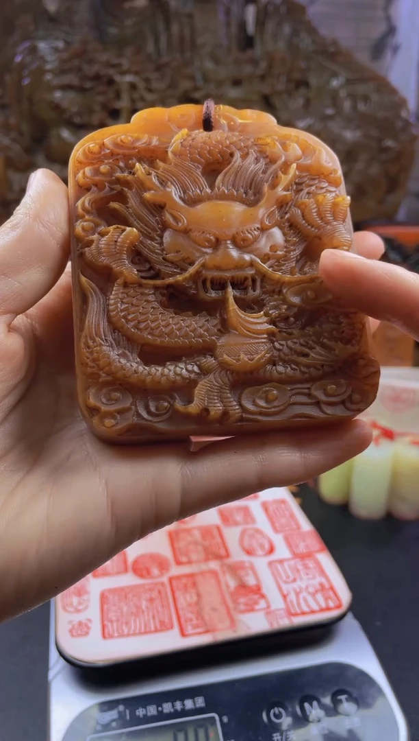 【闪购商品】寿山石印石田黄大龙牌