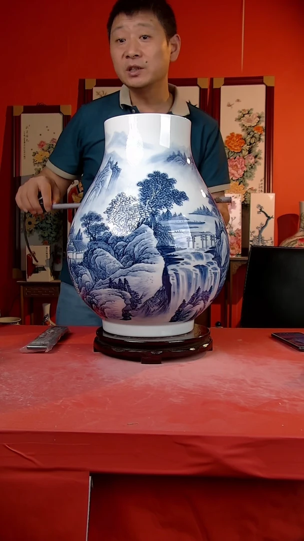 摆件景德镇陶瓷 手工手绘45