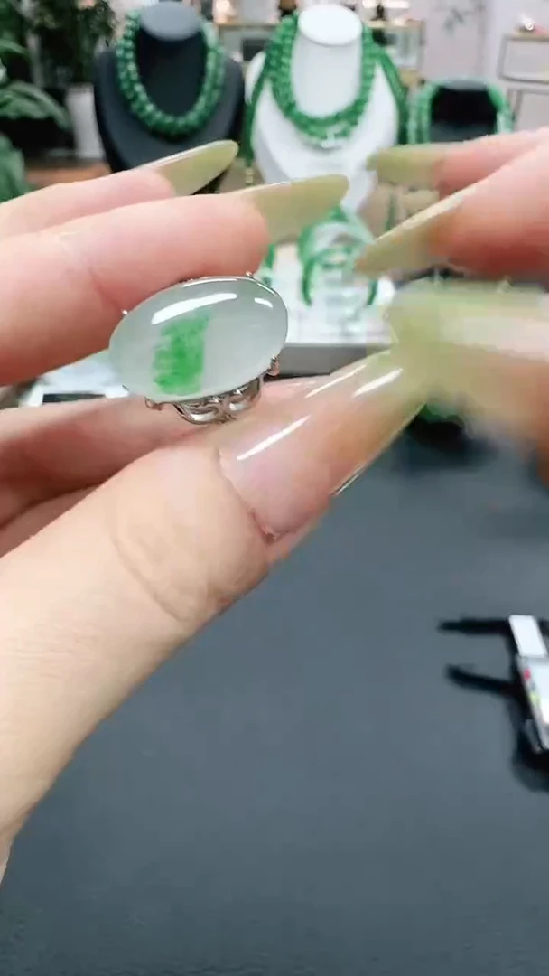 未镶嵌1石英质玉（非洲翠）/9307