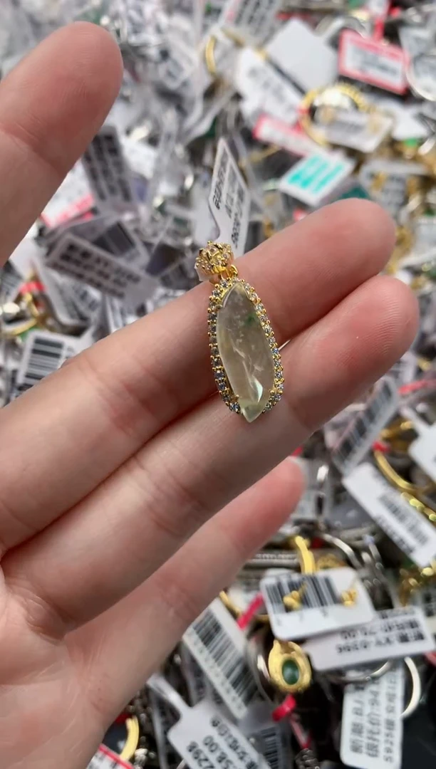 银S925镶嵌戒指翡翠1313----4