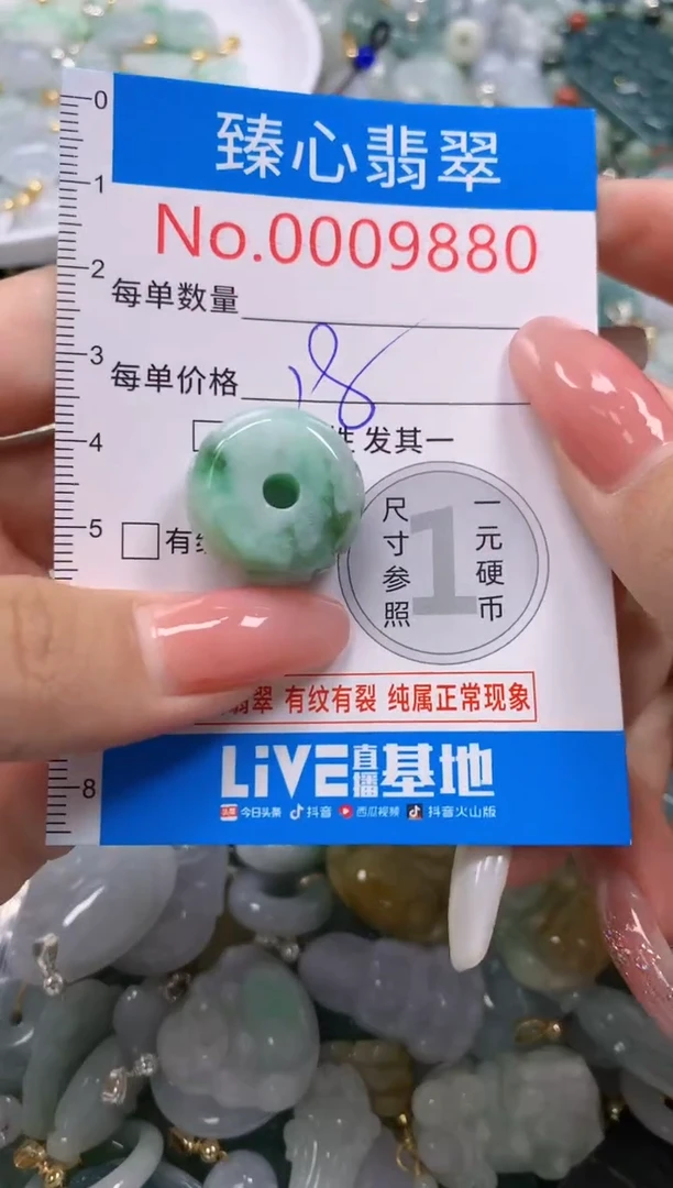 翡翠未镶嵌颈饰9880