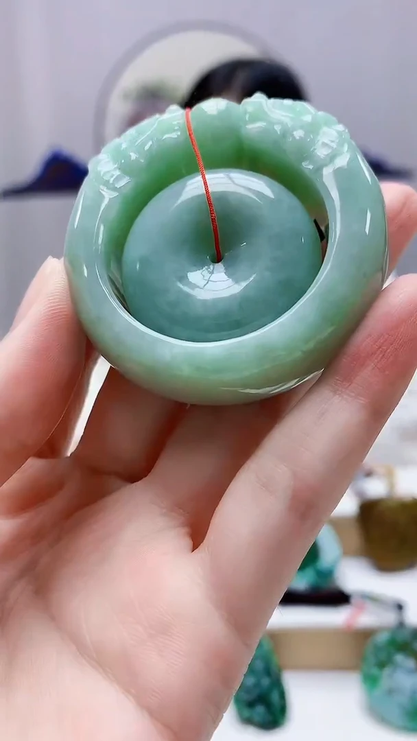 未镶嵌定制翡翠4852zm-毛货挂件扣子30