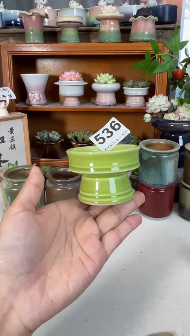 瓷片536知木小芳花盆