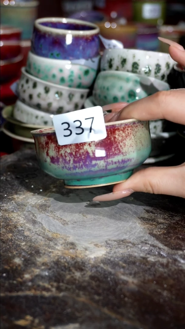 摆件精品窑变钧瓷茶器
