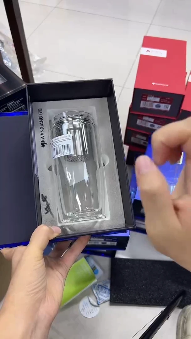 高硼硅玻璃无手柄款004万象双层杯体无盖405ml瑕玼