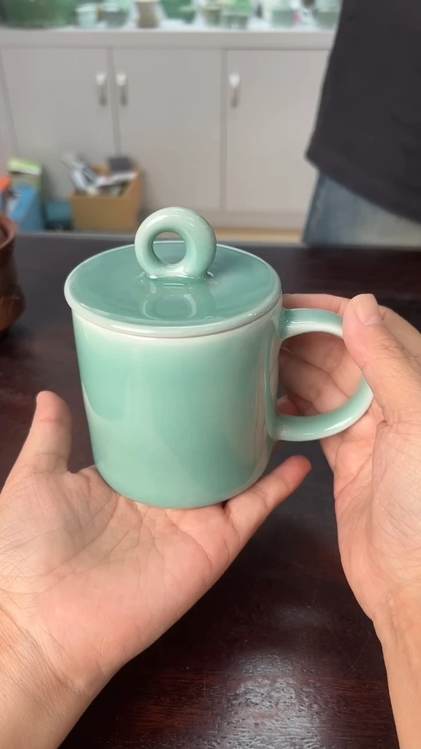 龙泉云间青瓷小米茶器