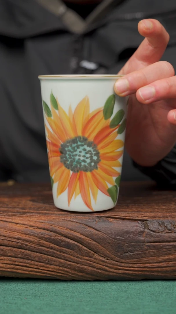 【闪购商品】瓷片35景德镇杯釉下手工手绘瓷器