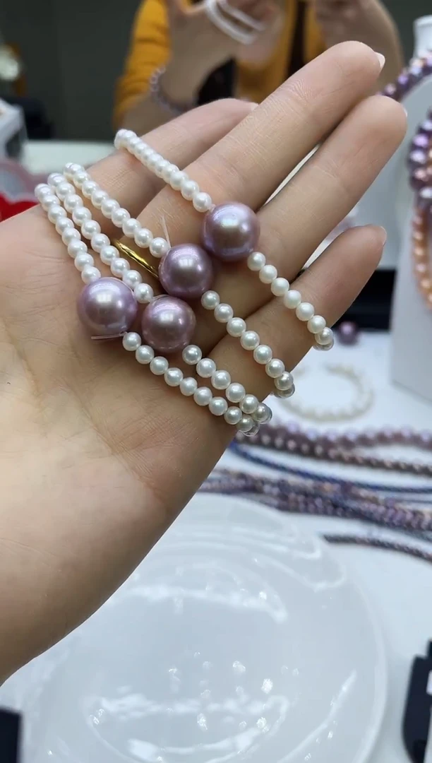 未镶嵌手链淡水珍珠白色系设计款手链