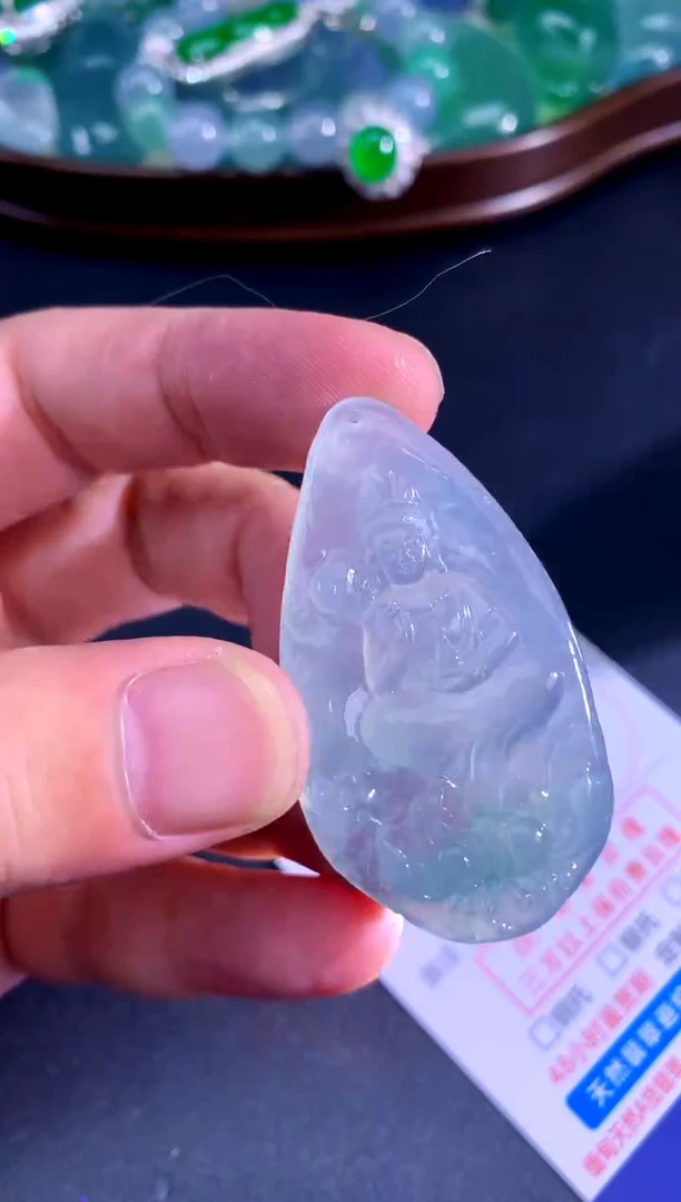 颈饰未镶嵌翡翠天然A货翡翠