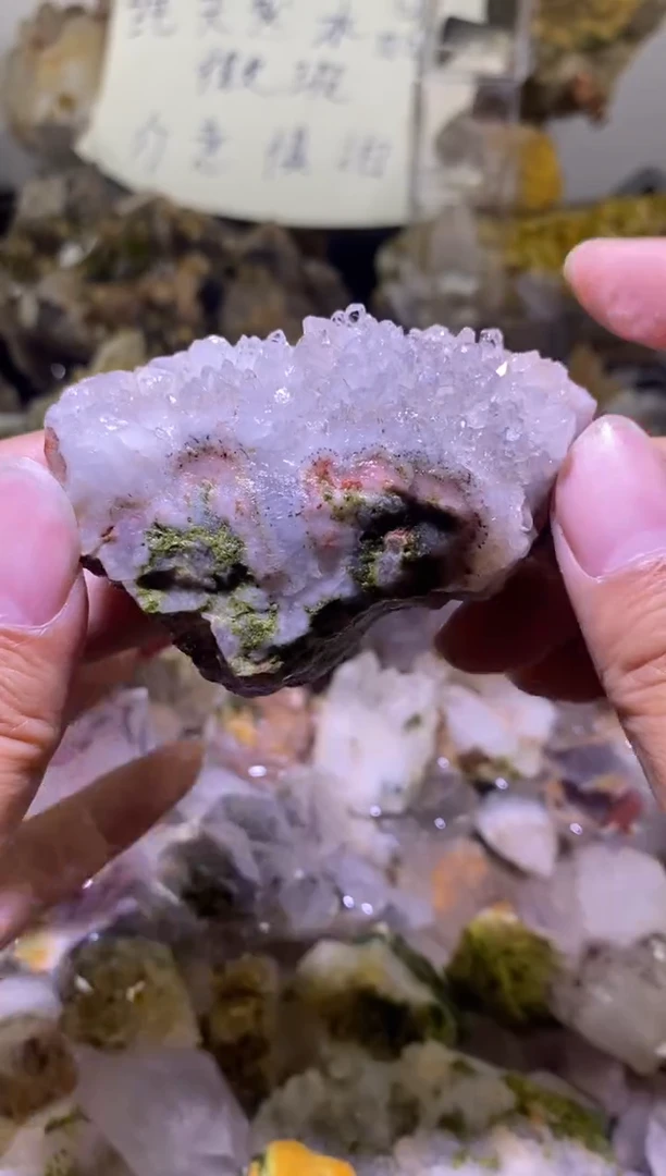 未镶嵌珠宝半成品水晶27号 127克精品花园水晶