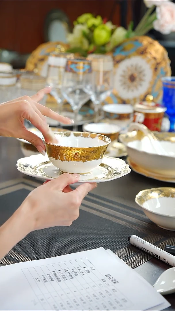 瓷片鎏金溢彩自由搭配