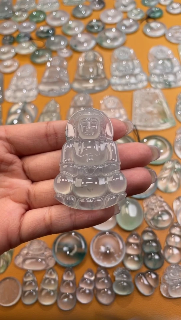 【闪购商品】翡翠吊坠(不含链)未镶嵌观音吊坠