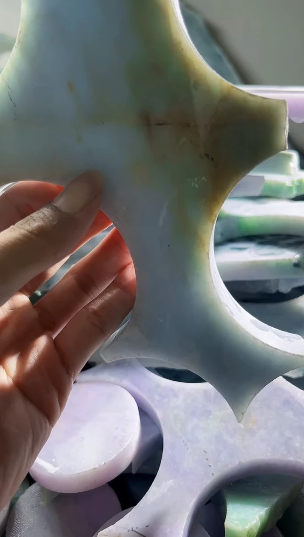 翡翠裸石缅甸翡翠A货陈4036