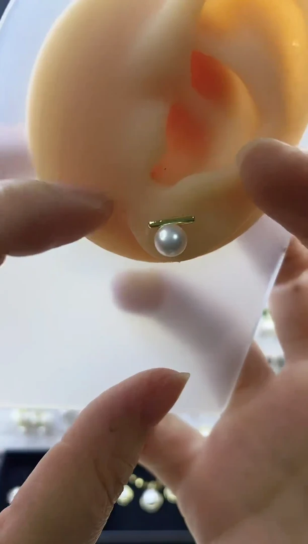 合金耳饰淡水珍珠21