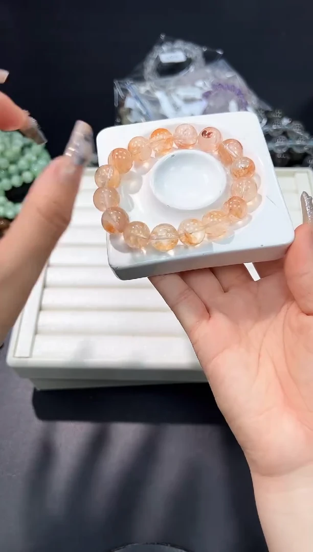 水晶手串未镶嵌1b多样性发其一【1条】默认微瑕