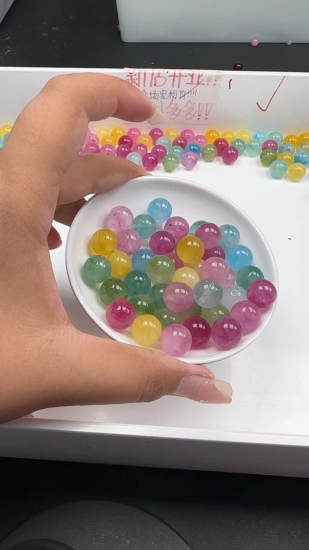 未镶嵌珠宝半成品碧玺小灯泡碧玺N468卡12MM散珠10颗