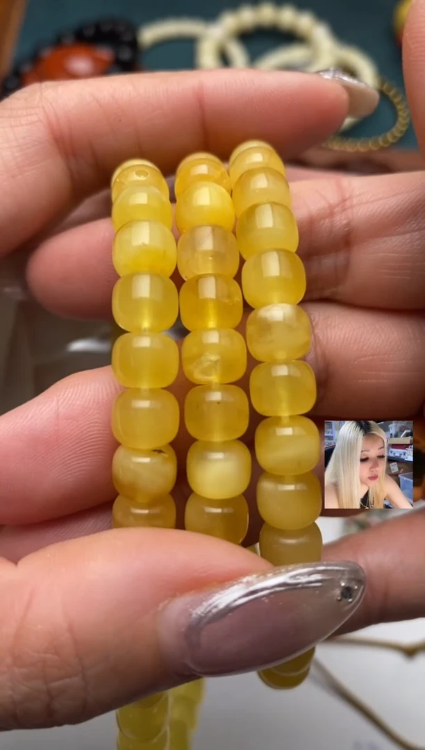 未镶嵌蜜蜡手串蜜蜡手串