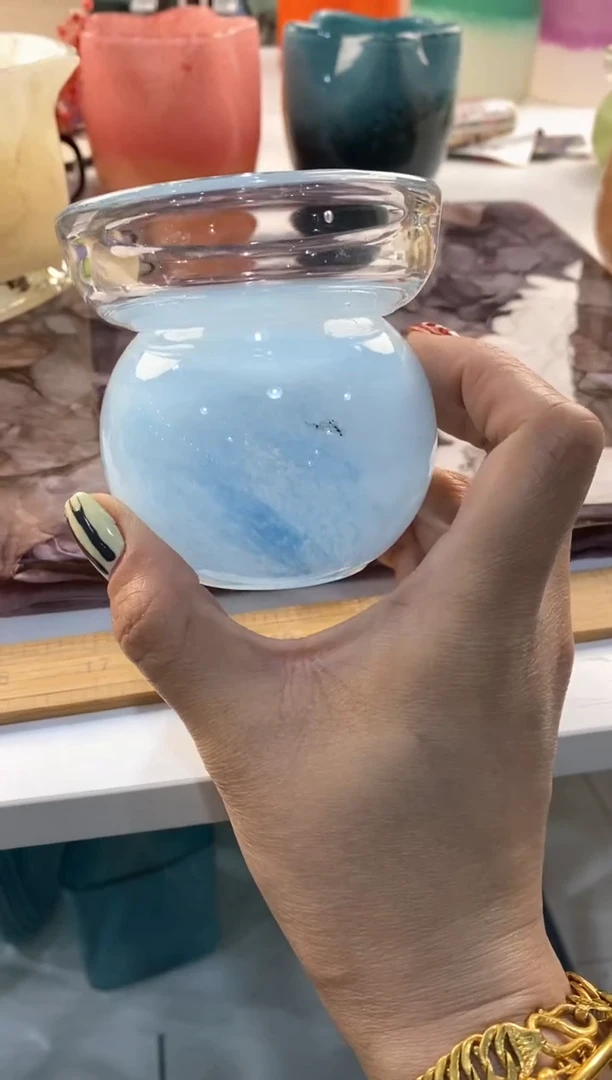 【闪购商品】琉璃慕忆家花瓶微瑕